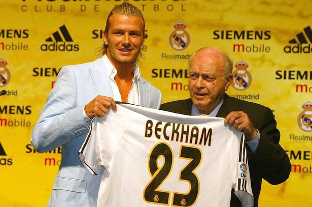 Vụ chuyển nhượng Beckham từng tốn khá nhiều giấy mực của báo chí hồi năm 2003 (Ảnh: Marca)