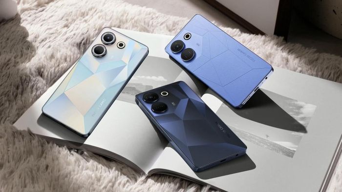  Giá bán của Smartphone xuất hiện với 3 màu áo là Xanh da trời, Trắng tinh thể và Đen chân trời, giá bán của Tecno Camon 20 là 4,99 triệu đồng. 